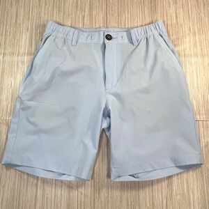 Chubbies Everywear Shorts Mens Small Light Blue 8 Inch Inseam Elastic Waist Golf